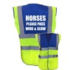 Equestrian Horses Please Pass Wide And Slow Hi Viz Vis