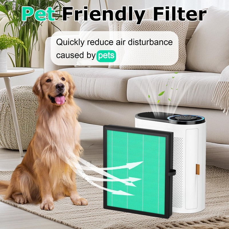 MK04 Air Filter Replacement for AROEVE MK-04 Air Purifier, 4