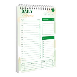 To Do List Notebook Daily Planner A5 CheckList Pad 52 Sheets, 5.9" x 8.2" Daily Schedule Goal and Tasks Setting Notepad Productivity Planner, Everyday Planner, A5-LG