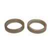Living Ideas Solid Brass Silver Plated Round Paperweight Set of