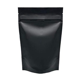 100PCS Resealable Smell Proof Stand Up and Flat Bags Aluminum Foil Pouch Bag 4 x 6 and 6 X 9 Inches Reclosable Mylar Ziplock Bag Food Storage Grip Seal Wrap (Black Stand UP, 6X9 Inch)