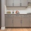 Ravinte 5 Pack Solid 5 Inch Kitchen Cabinet Handles Brushed