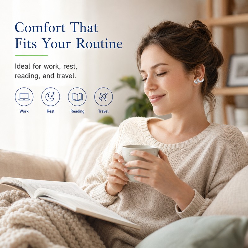 Magnetic Ear Clip Accessory for Relaxation – Portable Adjustable Ear