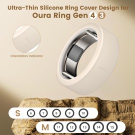 Ultra-Thin Covers Compatible with Oura Ring Gen 4/4 Ceramic/Oura Ring Gen 3 Cover, Anti-Scratch Silicone Smart Rings Accessories Protector for RingConn Gen 2/2 Air/ULTRAHUMAN for Women Men, 6 Pack
