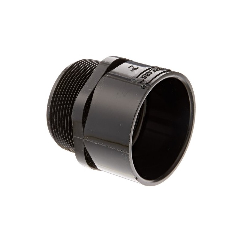 Spears 436-B Series PVC Pipe Fitting, Adapter, Schedule 40, Black,