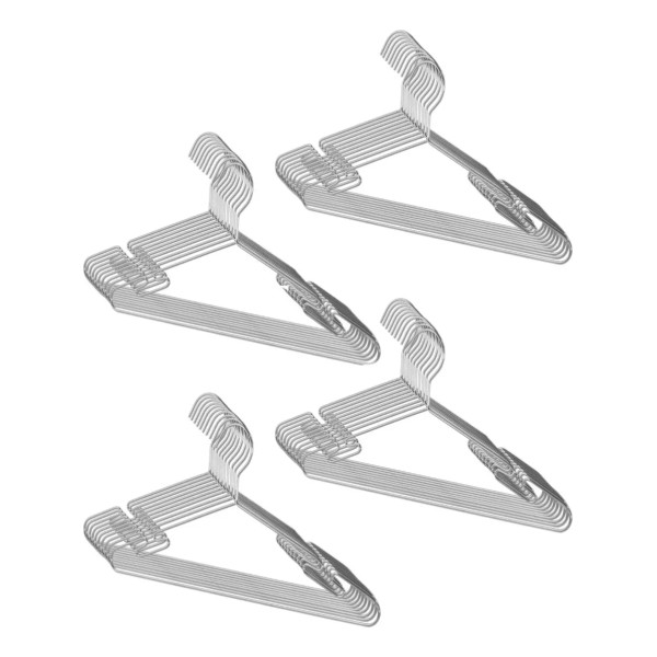 Importeek Set 50 Ganchos Ropa Organizador Acero Inoxidable Tintoreria