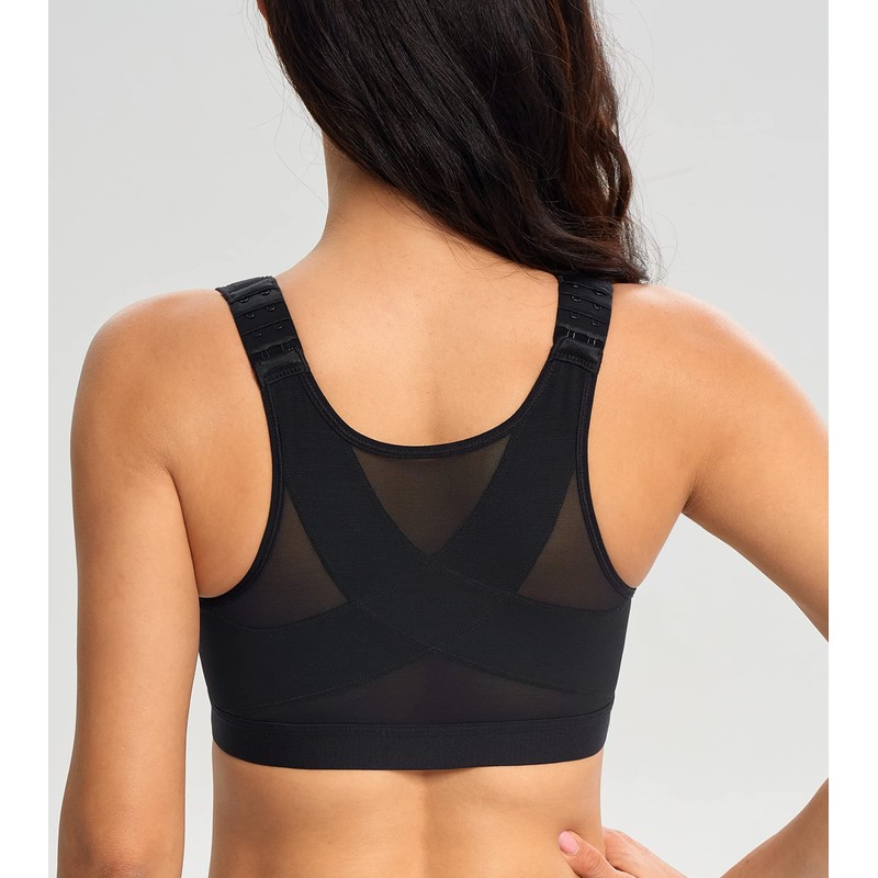 Lemorosy Women's Front Closure Large Sizes Full Cup Back Support