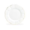 Grace's Teaware Grace Teaware 8" White Gold Scallop Fine Porcelain