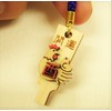 Good Luck 羽子板 Rooster 根付 [Pack of 2]