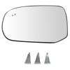 TRQ Left Driver Side Mirror Glass Heated Blind Spot Convex
