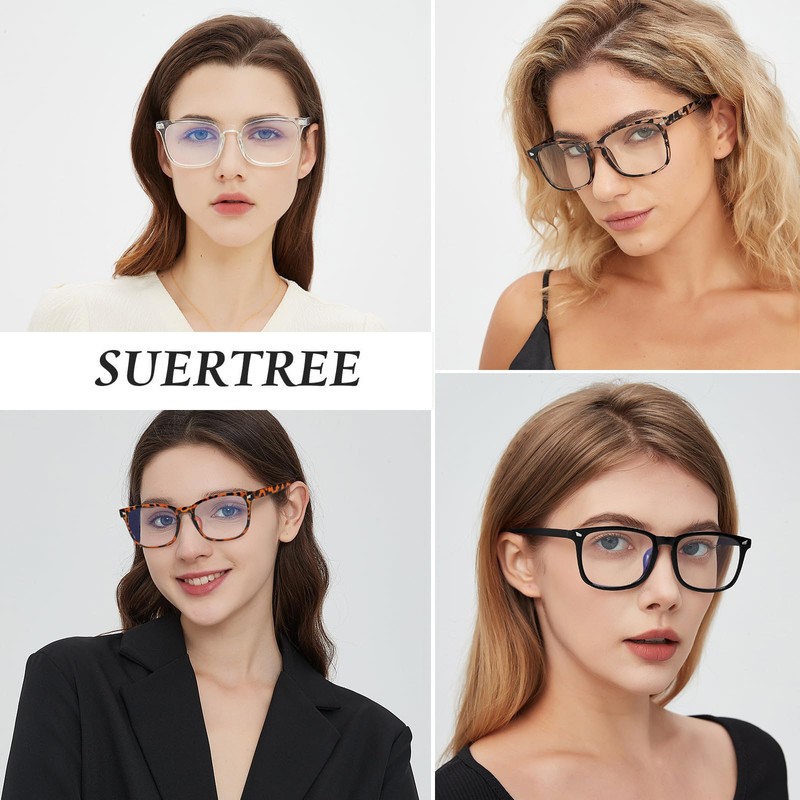Suertree Myopia Shortsighted Glasses with Strength for Men and Women