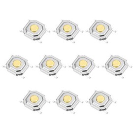 uxcell Micro Tact Switch Push Button SPST 0.2 x 0.2 x 0.06 inch (5 x 5 x 1.5 mm), PCB Surface Mounted Devices SMT, Pack of 10