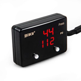JJCOCO Dual Oil Pressure Gauge 232PSI LED Digital Display 12V Press Gauge Meter Kit with Oil Pressure Sensor for Car Truck Vehicle Automotive