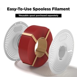 Inland V2 Reusable Filament Spool, 3D Printing Replacement Spool for Inland Spooless Filament, Compatible with Bambu Lab Filament Refill