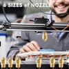 32 Pcs 3D Printer Nozzle Kit with MK8 Brass Nozzles