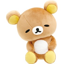 San-X Rilakkuma "Anyway Lazy Series" Pillow Bedside Plush for Easy and Sleep Rilakkuma MO86101 H210 x W 185 D 130mm