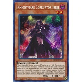 Knightmare Corruptor Iblee - FLOD-EN017 - Secret Rare - 1st Edition - Flames of Destruction