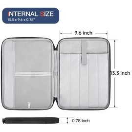 13 Inch Laptop Carrying Sleeve for 2025 Apple MacBook Air 13 Inch Laptop with M4 chip A3240, MacBook Air 13.6" M3 A3113 2024 / M2 A2681 2022 Protective Bag Case with Handle Pocket - Black