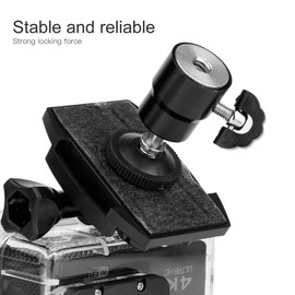 Pomya Soporte de cámara de Cabeza esférica, Mini Cabeza esférica portátil de rotación de 360 °, Soporte de Montaje de Tornillo de 1/4 "para videocámara con cámara DSLR(Negro)