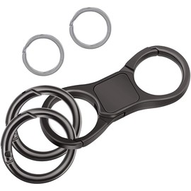 ZHjuju Metal Alloy Key Chain,with Quick-Release Spring Clip Keyrings Keychain Key Chain Ring Keyring Keyfob Key Holder Heavy Duty Car Keychain As Business Gift for Men and Women.