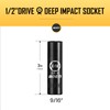 BOEN 1/2" Drive Deep Impact Socket,9/16 Inch Premium Socket,SAE,6 Point,Cr-V