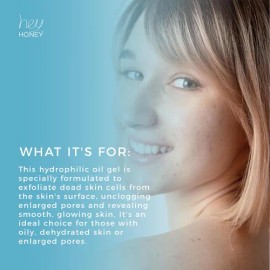 Hey Honey Skincare Be Clear - Gel Limpiador De Poros Profund                                                                                          
