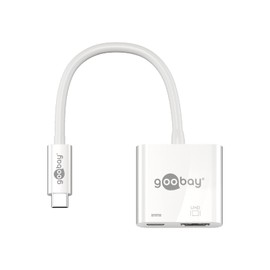 Goobay 62110 USB-C HDMI Adapter, 4k 60 Hz, White