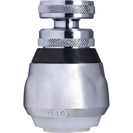 Cornat TECWS611 Kitchen Shower Head M22 x 1 Internal Thread with Ball Joint Water Saving up to 50% with Seal Suitable for Standard Fittings Silver Brass Aerator Mixing Nozzle