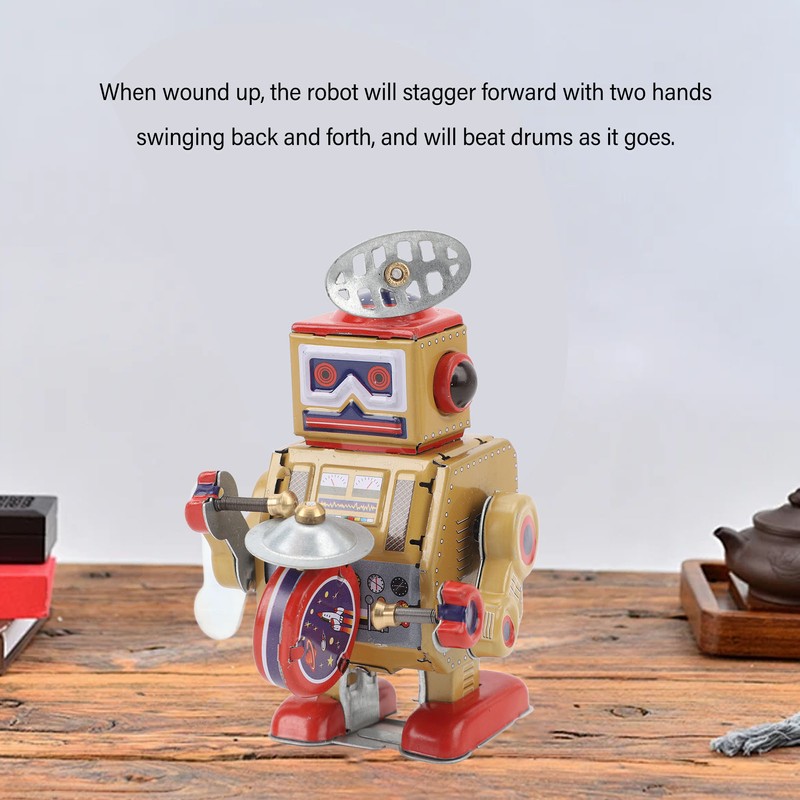 Wind Up Robot Toy Hand Made Exquisite Retro Wind Up