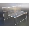 EPOSGEAR Two Step Tier Clear or Coloured Acrylic Plastic Retail