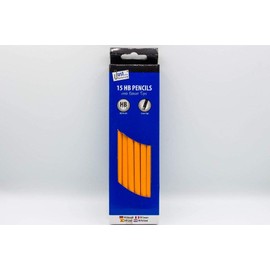 Just stationery 15 HB Pencils with Eraser Tops, 5631
