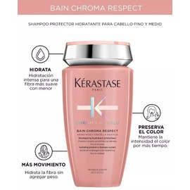 KERASTASE Chroma Absolu Kit Tratamiento Para Cabello Teñido Shampoo Bain Chroma Respect (250 Ml) y Mascarilla Capilar (200 Ml)