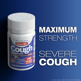 RoboHBr 3 PACK Cough Suppressant 100 Tablets 30mg Dextromethorph