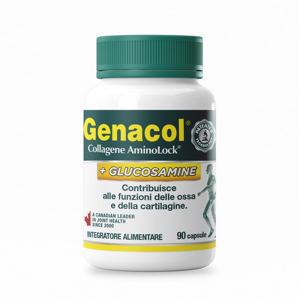 Genacol Plus con Glucosamina. Integratore con Collagene, Glucosammina e Vitamina C per cartilagini, legamenti e muscoli