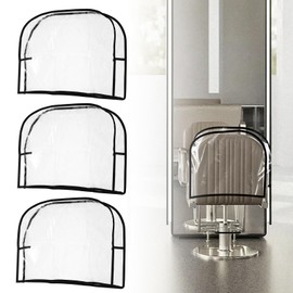 LYIYEYAN 3Pcs Salon Chair Cover, PVC Clear Chair Back Covers, Waterproof Salon Chair Covers Protectors, Soft Salon Chair Back Cover, Fits Most Standard Salon Chairs Office Chairs, 20"x 15.7"x 4.7"