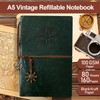 Joy & Inspiration PU Leather Notebook A5 Green Diary Refillable