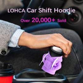 Lohca Gear Shift Hoodie - Universal - Shifter Hoodie Shift Knob Hoodie Car Shifter Hoodie - New Driver Gifts - Car Gifts for Men Women, Purple