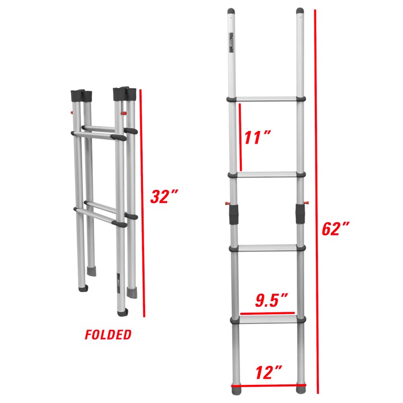 Quick Products QP-16307 62" Folding Bunk Ladder for RVs and
