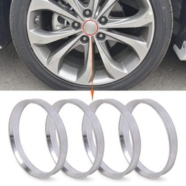 ZHTEAPR 4pcs HubCentric Rings 74.1 to 72.6 (OD=74.1mm ID=72.6mm) Aluminium Alloy Wheel Hubring 72.6 to 74.1