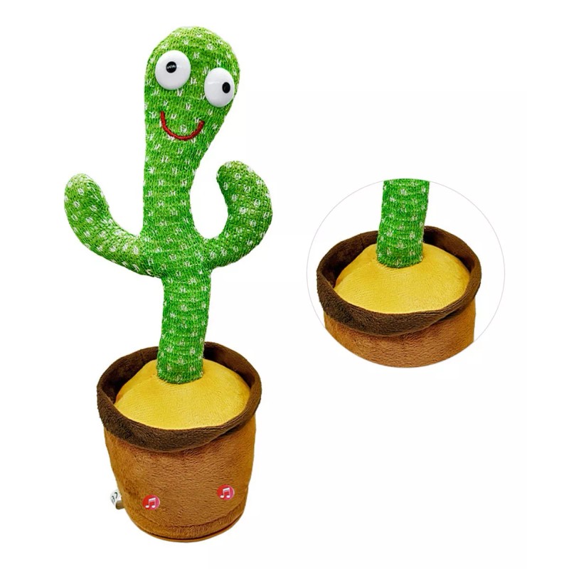 Cactus Bailarin Con Musica Y Luz Canciones Repite Voces Mli