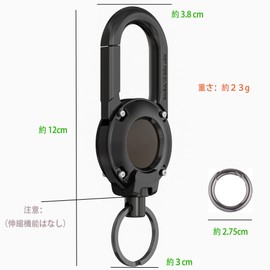 [BOUENN] Air Tag Case Key Holder Carabiner for Air Tag Wear-Resistant Flame Resistant Shockproof Hang on Bag Key Luggage Bag