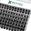KEYYOU Lash Clusters 96pcs Individual Lashes Y01 D Curl 8-18MIX