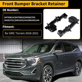 FUELHOOD Front Bumper Bracket for GMC Terrain 2018-2021 No.84709614/84709616/84362702/84362701/GM1043144/GM1042144 Left Right Driver Passenger Side 1 Pair