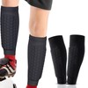 1pair Shindefender Shin Guards,Shindefender Compression Sleeve with Honeycomb Pads,Antislip Collision