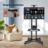 FAHKNS Mobile TV Cart for 32-70 Inch LED LCD Flat/Curved