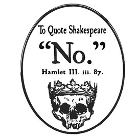 Ficsowy Quote Enamel Pin - Minimalist Literary Badge Lover Gift, Theater Accessory & Sarcastic Statement Jewelry for Backpack, Hat, Clothes