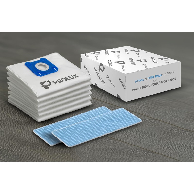 6 pack of HEPA bags and 2 post Filters for