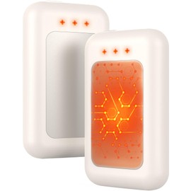 Jerritte Electric Hand Warmers Rechargeable 2 Pack, Rechargeable Hand Warmer, 16 Hrs Portable Hand Warmer for Outdoor Camping Hunting Golf Accessories, Gifts for Women Men Ivory