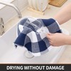 Homaxy 100% Cotton Waffle Weave Check Plaid Dish Cloths, 12