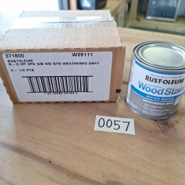 Rust-Oleum Case Of 4- Rust-Oleum Ultimate Wood Stain - Weathered Gray - 8 fl oz -